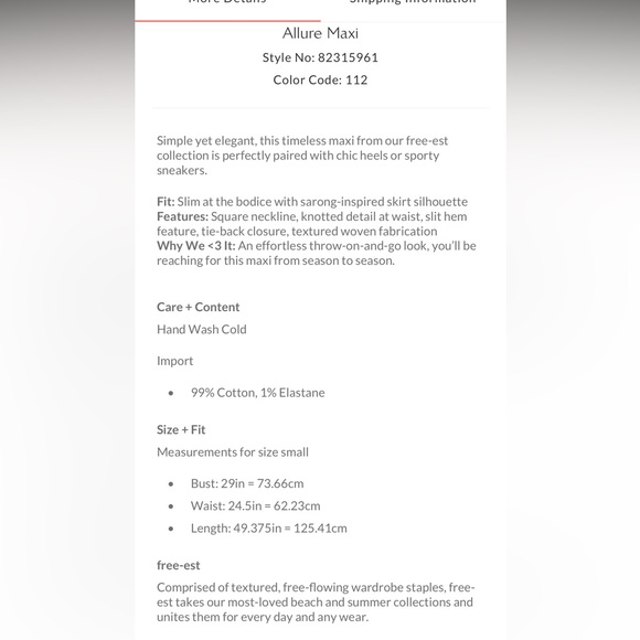 Free People Women’s Allure Maxi Dress in “Stone Cold” - Picture 11 of 11